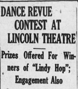 The New York Age Sat Sep 15 1928 firs lindy hop harlem