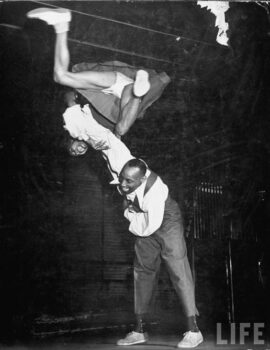 1941 Ann Johnson y Frankie Manning en el Savoy Ballroom
