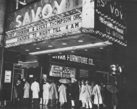 1950s Savoy Ballroom marquesina de entrada