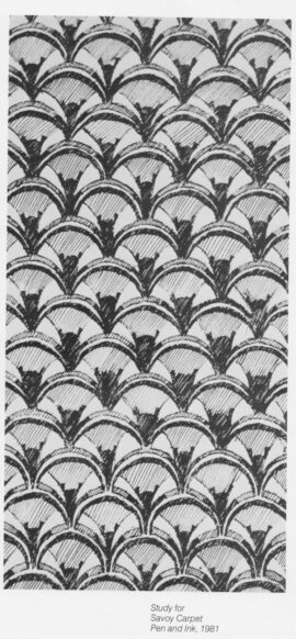 Motivo de alfombra del Savoy por Richard Yarde